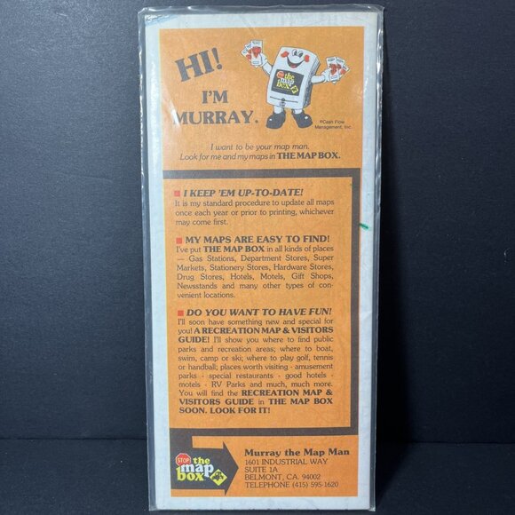 1978  The Murray Map Of The Golden State Of California Insets Of Freeway Systems - Picture 2 of 12